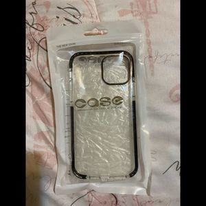 🆕 IPhone 11 PRO phone case, clear with black sides